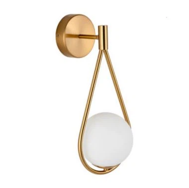 Nordic Contracted Creative Glass Vägglampa