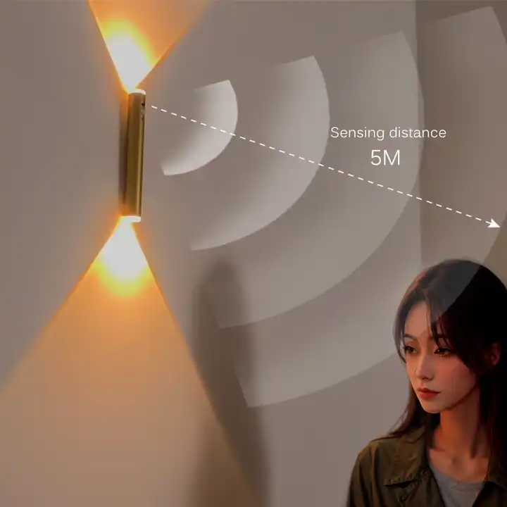 Battery Operated LED Wall Light Fixture